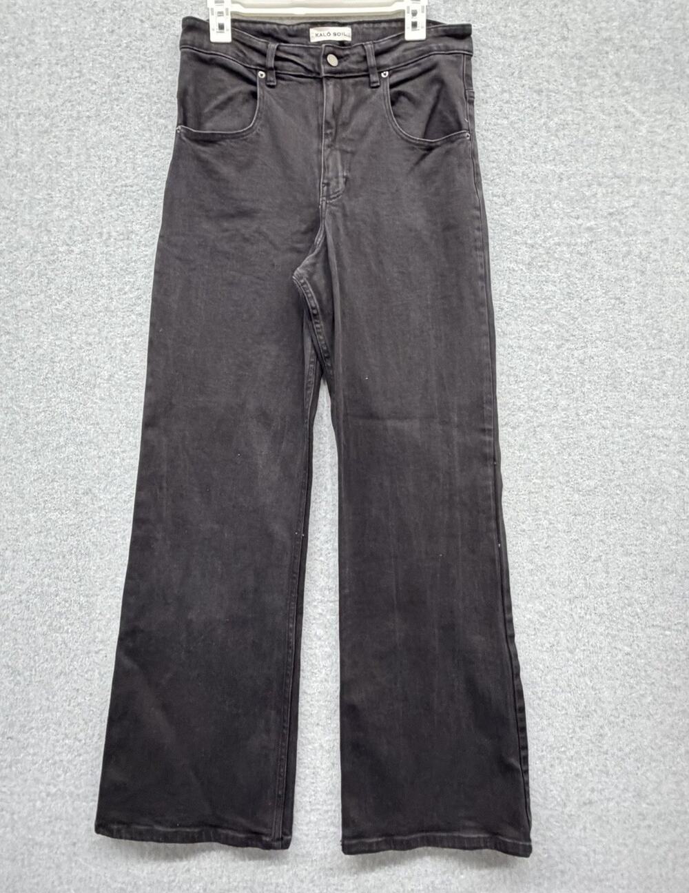Kalo Soil Womens jeans 30 High Rise Stretch Denim Cotton Los Angeles Baggy